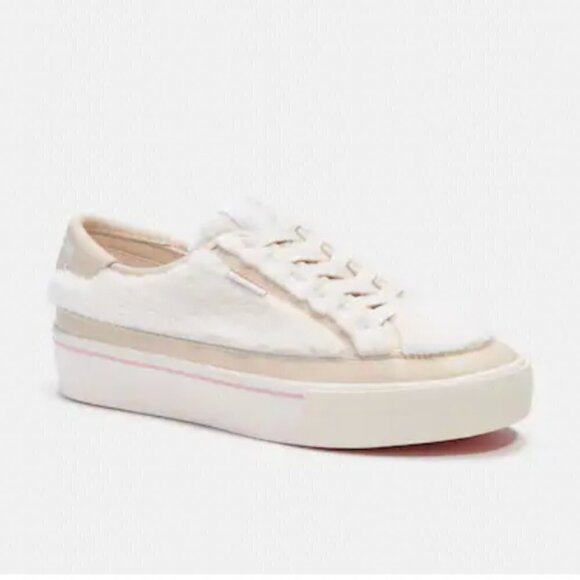 COACH Citysole Platform Sherpa Fleece Sneaker, 8.5 - Picture 1 of 15